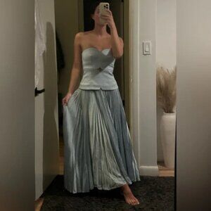 Acler Avonlea Midi Dress - Celeste Blue Size AU6 US2